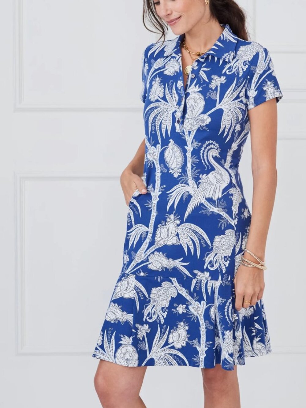 Dorte Dress Pomegrante Meadow
